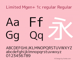 Limited Mgen+ 1c regular