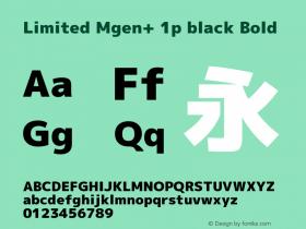 Limited Mgen+ 1p black