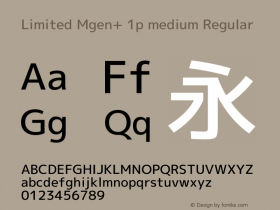 Limited Mgen+ 1p medium