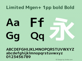 Limited Mgen+ 1pp bold