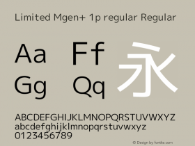 Limited Mgen+ 1p regular