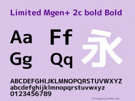 Limited Mgen+ 2c bold