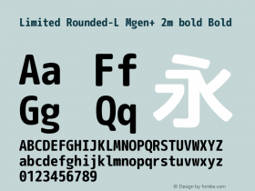 Limited Rounded-L Mgen+ 2m bold