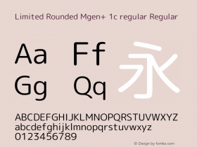 Limited Rounded Mgen+ 1c regular