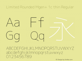 Limited Rounded Mgen+ 1c thin