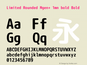 Limited Rounded Mgen+ 1mn bold