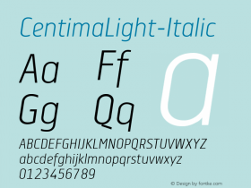 CentimaLight-Italic