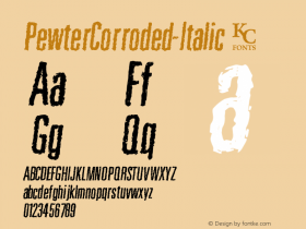 PewterCorroded-Italic