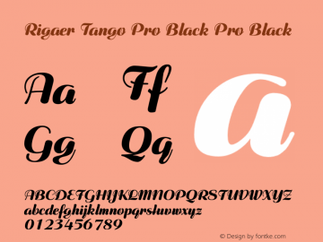 Rigaer Tango Pro Black
