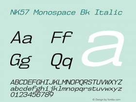 NK57 Monospace Bk