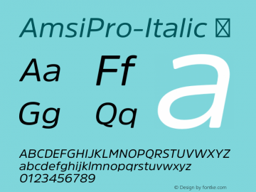 AmsiPro-Italic
