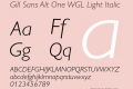 Gill Sans Alt One WGL