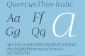 QuercusThin-Italic