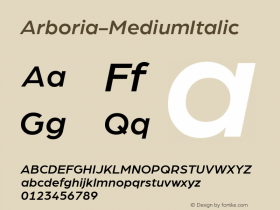 Arboria-MediumItalic