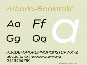 Arboria-BookItalic