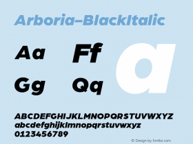 Arboria-BlackItalic