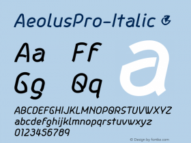 AeolusPro-Italic