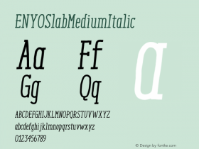 ENYOSlabMediumItalic