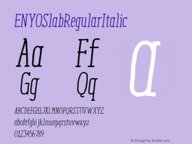 ENYOSlabRegularItalic