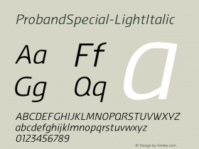 ProbandSpecial-LightItalic