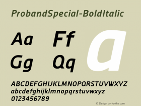 ProbandSpecial-BoldItalic