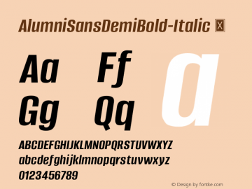 AlumniSansDemiBold-Italic