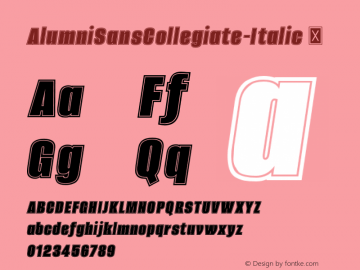 AlumniSansCollegiate-Italic
