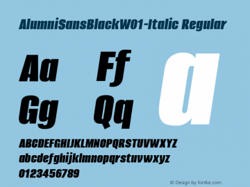 AlumniSansBlack-Italic