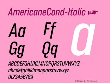 AmericaneCond-Italic