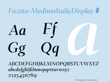 Fazeta-MediumItalicDisplay