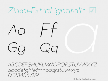 Zirkel-ExtraLightItalic