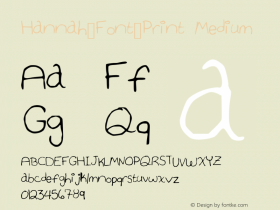 Hannah_Font_Print