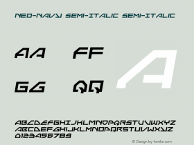 Neo-Navy Semi-Italic