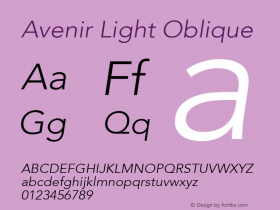 Avenir Light