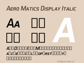 Aero Matics Display