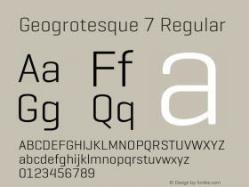 Geogrotesque 7