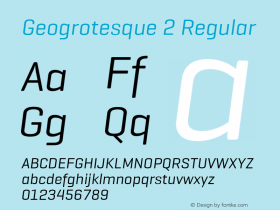 Geogrotesque 2