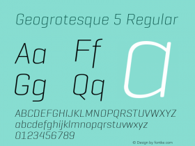 Geogrotesque 5