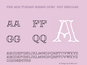 FHA Mod Tuscan Roman Open NCV