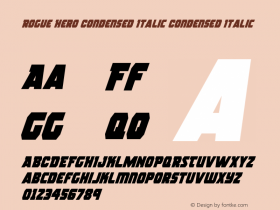 Rogue Hero Condensed Italic