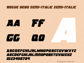 Rogue Hero Semi-Italic