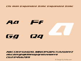 DS man Expanded Italic