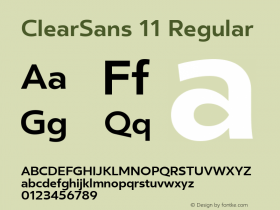 ClearSans 11