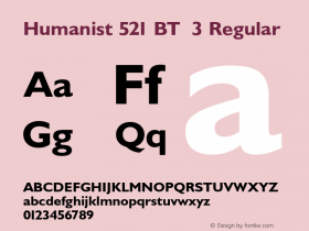 Humanist 521 BT 3