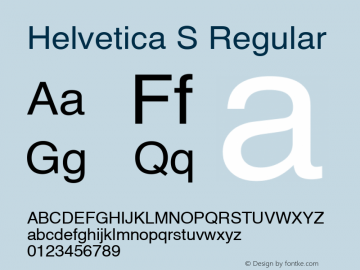 Helvetica S