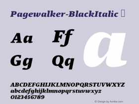 Pagewalker-BlackItalic