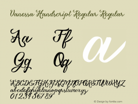 Vanessa Handscript Regular