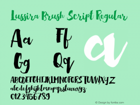 Lussira Brush Script