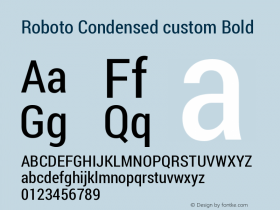 Roboto Condensed custom