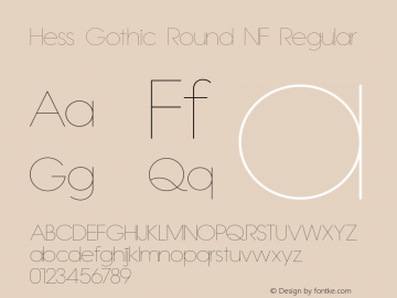 Hess Gothic Round NF